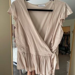 Blush Wrap Top